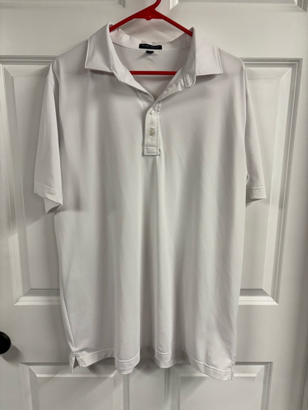 Peter Millar Crown Crafted Solid Short Sleeve Polo Shirt White Size XL